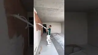 Plafonage na Bélgica   @Gesso projetado  Reboco