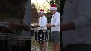 Finally something besides Little Drummer Boy 🥁 #christmas #drums #drumline #band #music