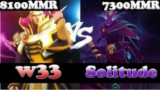 Dota 2 - w33 8100 MMR Plays Invoker VS Solitude 7300MMR Plays Spectre - Ranked Match Gameplay