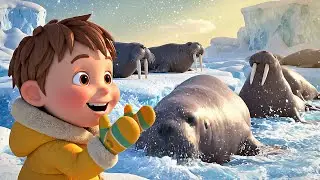 Five Little Walruses Stomp Stomp Stomp 🦭 | Kids Songs & Nursery Rhymes🦭
