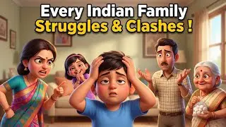 झगड़े और नाटक|Indian Middle Class families|Indian family Ever|#Relatable#Family#animation@Hardtoonz