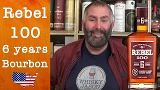 Rebel 100 - aged 6 years Kentucky Straight Wheated Bourbon Whiskey Review by WhiskyJason