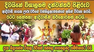 දිවයිනේ විශාලතම දන්නන්තරී පිළිරුව ආදීවාසී නායක ඌරුවරිගේ වන්නිලඇත්තන්ගේ අතින්විවෟත කරයි #thimiratv