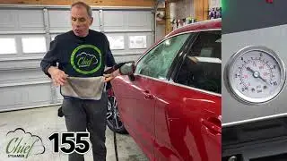 Chief Steamer 155 (240 Volt) - Washing a car: the side
