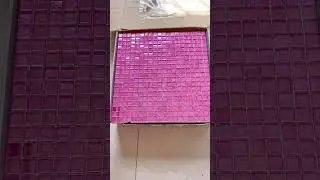 Pink Glass & Gold Foil Mosaic Tiles | Romantic Luxury Interiors