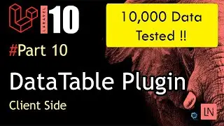 Tutorial Laravel 10 : DataTable Client Side + Test 10,000 Data