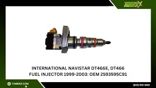 International Navistar DT466E, DT466 Fuel Injector 1999-2003: OEM 2593595C91