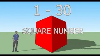 THE RIZQ - NUMBERBLOCKS Square Club (Algebra Square Numbers 1 to 30)