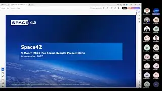 Space42 | Earnings Investor Call | Q3 2025