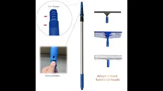 Telescopic cleaning kit makes your glass brighter.