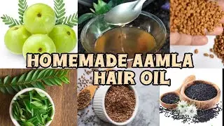 Homemade Amla Oil for Hair Growth | 100% Natural & Chemical-Free 🌿🎀 #homemade #oil #viral #amla 