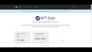 Сервис, показывающий NFT-статистику