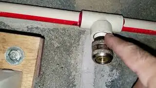 Linha de ar comprimido com tubo de água quente (CPVC)