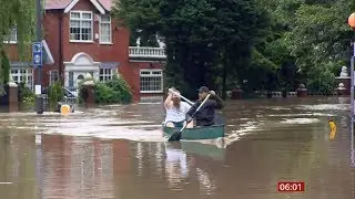Weather Events 2019 - Extensive flooding (UK) - BBC News - 1st August 2019