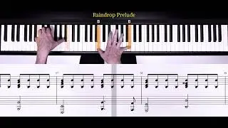 Raindrop Prelude| piano tutorial | piano music | lessons for beginners |easy song