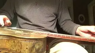 1930s fiddle-edge dobro played lapstyle