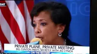 Loretta Lynch meeting with Bill Clinton met on a private jet the day before the Benghazi report