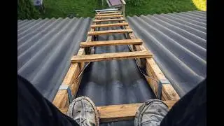 Деревянная лестница для крыши своими руками