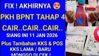 KEJUTAN PKH BPNT TAHAP 4 CAIR SIANG INI 11 JAN 2026 MENYUSUL CAIR PLUS BONUS?