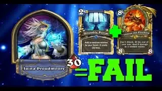 Mech mage | unstable portal to ragnaros fail | Hearthstone
