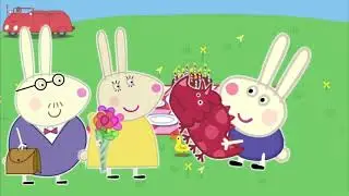 Peppa pig rabbit finger family dancing kid tv