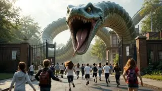 Students Screaming as Monster Snake Invades School! [ENG SUB]