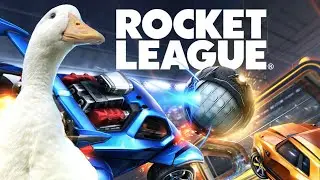 Rocket League (but im a duck) Soccer Cars