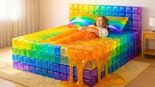 Which Fascinating Bed Would You Choose 🦋✨  Ultimate Oddly Satisfying AI ASMR