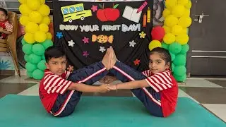 🧘🧘&zwj;♀️International Yoga Day Celebration @ Happy Hands Play School 2024 🏫