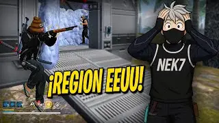 MI PRIMERA VEZ JUGANDO EN LA REGION EEUU ☠️ FREE FIRE