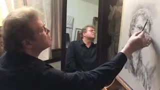 Igor Babailov -  Drawing Self-Portrait in the Mirror