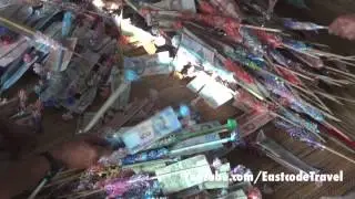 donation collection for Buddhist temple Northeast Thailand