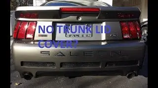 Installing a Trunk Lid cover on a Saleen