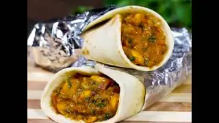 Mushroom Kathi Roll | Mushroom Kathi Roll Recipe