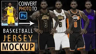 Create  basketball jersey mockup | easy way  | Tutorial custom mockup in photoshop 2021