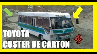 🔥COMO HACER CARROS de CARTON 100%🔥 carton a m: CUSTER TOYOTA ET La Bala PASO a PASO [DETALLE]