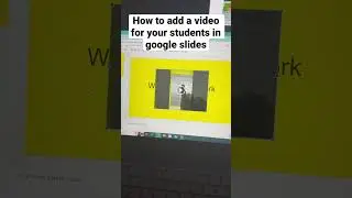 How to add a video for your students in google slides #teachers #technology #mathtutor #mathtutor