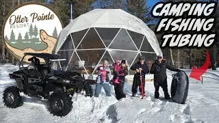 Зимний кемпинг, подледная рыбалка и катание на сноутюбах &mdash; курорт Otter Pointe!