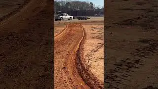 Bring old Seagrove School Ballfield back to life. (Day 1) #ballfield #softball #mahindra #work