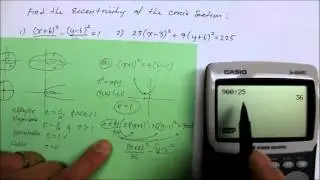 609A2 Part 1  Eccentricity:  Find e