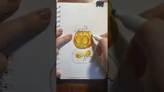 Paint marker, paint pumpkin #markers #art #drawing #marker #paint #artist #color #pumpkin #halloween