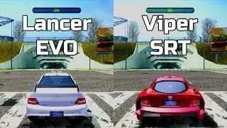 NFS Most Wanted: Mitsubishi Lancer Evo 8 vs Dodge Viper SRT - Drag Race