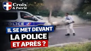 IL SE MET DEVANT LA POLICE EN PLEINE COURSE POURSUITE
