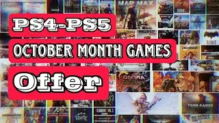 Playstation Games October Month Offer SBD Games #DigitalGames #Ps4 #ps5 #games