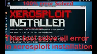 XeroSploit Installer - xerosploit - installing xerosploit || all error (resolved) || kali linux