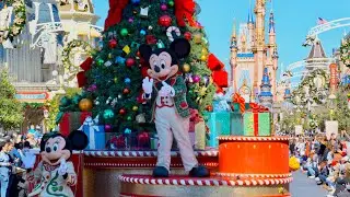 Mickey's Once Upon A Christmastime Parade 2021 Daytime FULL SHOW in 5K | Magic Kingdom Disney World