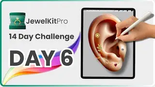 Day 6: Create Ear Piercings + Virtual Try-On | Learn to Design Jewelry in Procreate with JewelKitPro