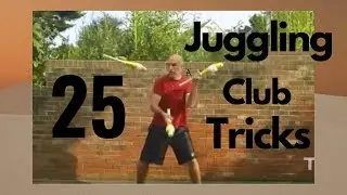 25 three club juggling tricks / Classic tricks for performers