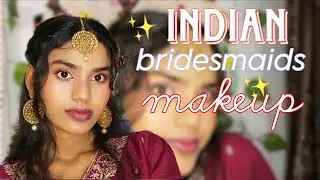 Indian bridesmaids makeup tutorial✨️🌷/glam look step by step for beginners #makeup #makeuptutorial 