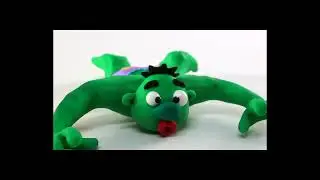 How to make a cow Hulk - Superhero - Stop Motion Play Doh
